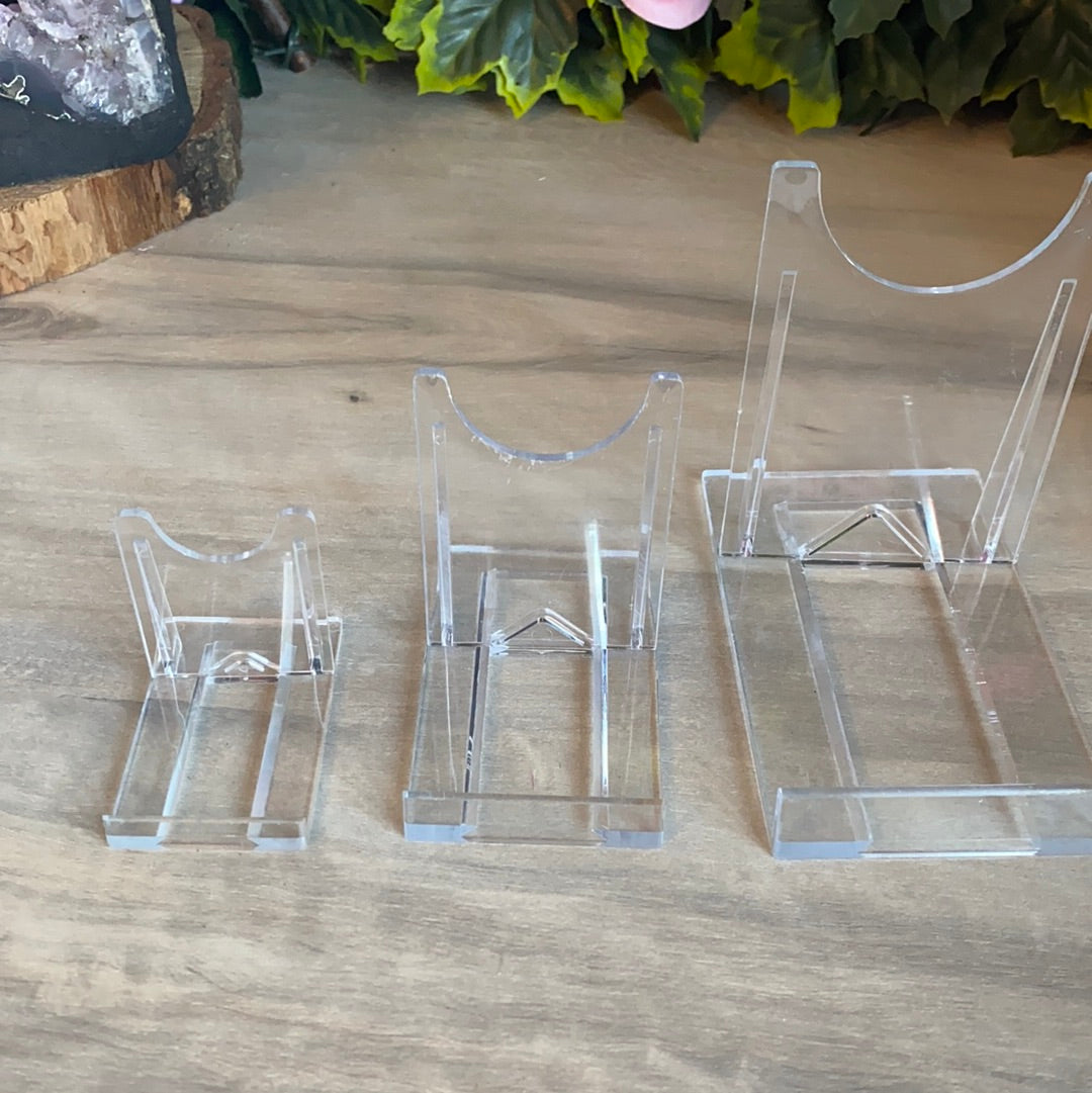 Plastic Perspex Clear Upright Display Stand