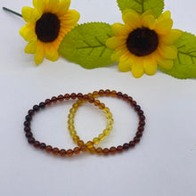 Load image into Gallery viewer, Ombre Amber 5mm Bead Bracelet
