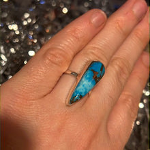 Load image into Gallery viewer, Copper Turquoise 925 Sterling Silver Ring -  Size L - L 1/2
