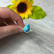 Load image into Gallery viewer, Andean Blue Opal 925 Sterling Silver Ring -  Size N 1/2
