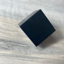 Load image into Gallery viewer, Matt Black Obsidian Cube
