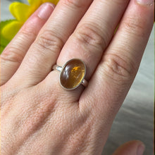 Load image into Gallery viewer, Citrine 925 Sterling Silver Ring -  Size N 1/2
