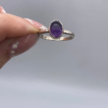 Load image into Gallery viewer, Amethyst 925 Sterling Silver Ring -  Size R 1/2
