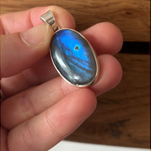 Load image into Gallery viewer, AA Labradorite Lab 925 Sterling Silver Pendant
