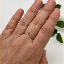 Load image into Gallery viewer, 14K Gold Wishbone Ring -  Size L 1/2
