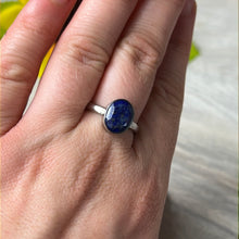 Load image into Gallery viewer, AA Lapis 925 Sterling Silver Ring -  Size N 1/2 - O
