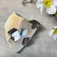 Load image into Gallery viewer, Pyrite in calcite
