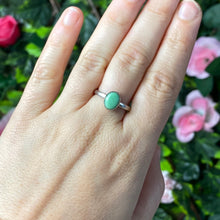 Load image into Gallery viewer, Chrysoprase 925 Sterling Silver Ring -  Size P 1/2
