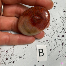 Load image into Gallery viewer, Fire Agate Palm Stone
