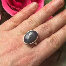 Load image into Gallery viewer, Adjustable AA Ruby Kyanite 925 Sterling Silver Ring
