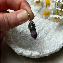 Load image into Gallery viewer, Fluorite Point 925 Sterling Silver Pendant
