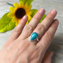 Load image into Gallery viewer, Andean Blue Opal 925 Sterling Silver Ring -  Size N 1/2
