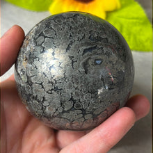 Load image into Gallery viewer, Nipomo - Marcascite Agate Sphere 68mm
