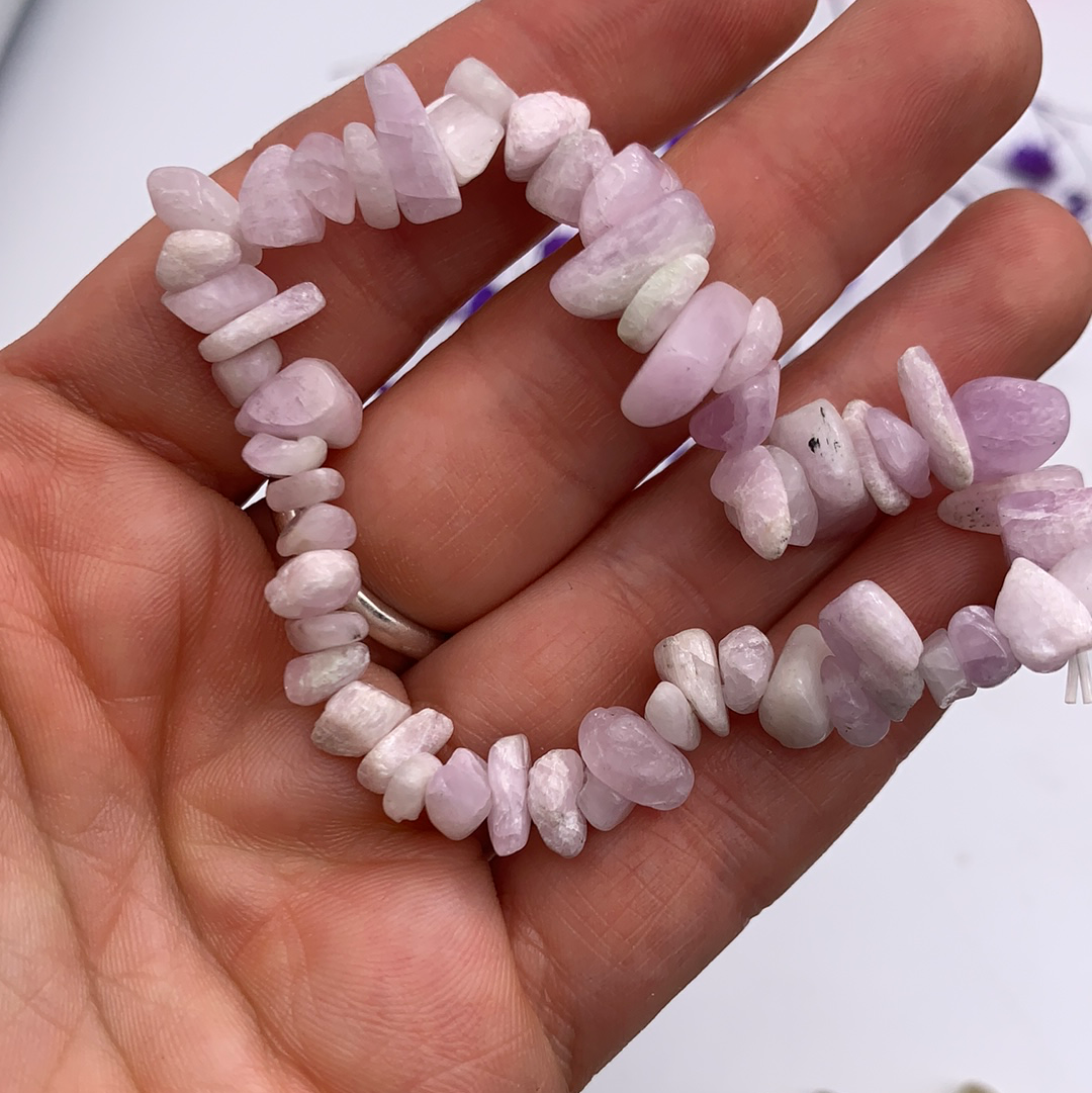 Kunzite Chip Bracelet