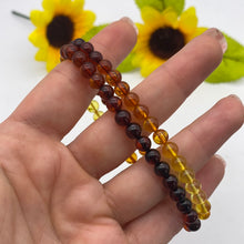 Load image into Gallery viewer, Ombre Amber 5mm Bead Bracelet
