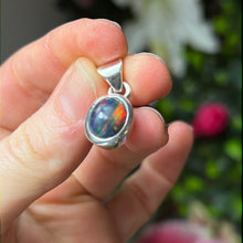 Load image into Gallery viewer, Black Opal 925 Sterling Silver Pendant
