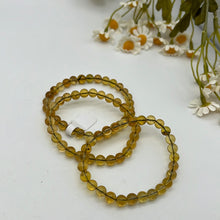 Load image into Gallery viewer, Blue Amber Bead Bracelet
