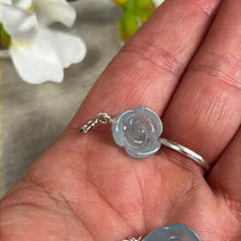Load image into Gallery viewer, Aquamarine Flower Clip Clasp
