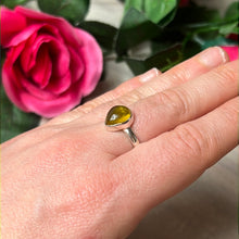 Load image into Gallery viewer, Amber 925 Sterling Silver Ring -  Size L 1/2
