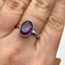 Load image into Gallery viewer, Brandberg Amethyst Facet - RARE 925 Sterling Silver Ring -  Size L 1/2
