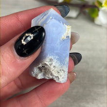 Load image into Gallery viewer, Small Blue Lace Agate obelisk Tower Point
