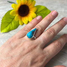 Load image into Gallery viewer, Andean Blue Opal 925 Sterling Silver Ring -  Size L 1/2
