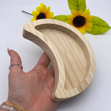 Load image into Gallery viewer, Wood Moon Dish Tray Bowl
