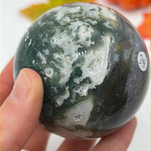 Load image into Gallery viewer, Moss Agate Sphere 60mm
