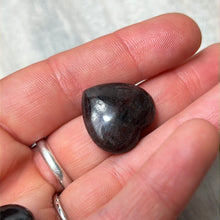 Load image into Gallery viewer, Rare Small Arfvedsonite with Garnet Heart
