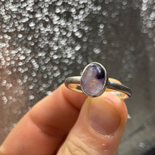 Load image into Gallery viewer, Blue John UK Fluorite Ring Size R1/2 - S 925 Silver
